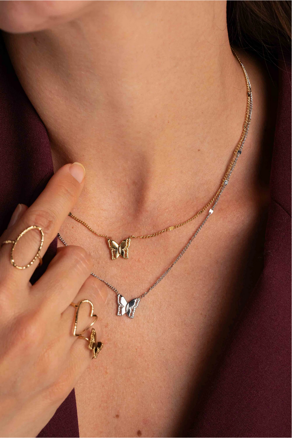 BOHM PARIS | Petite Nova – delicate necklace (clear, gold)