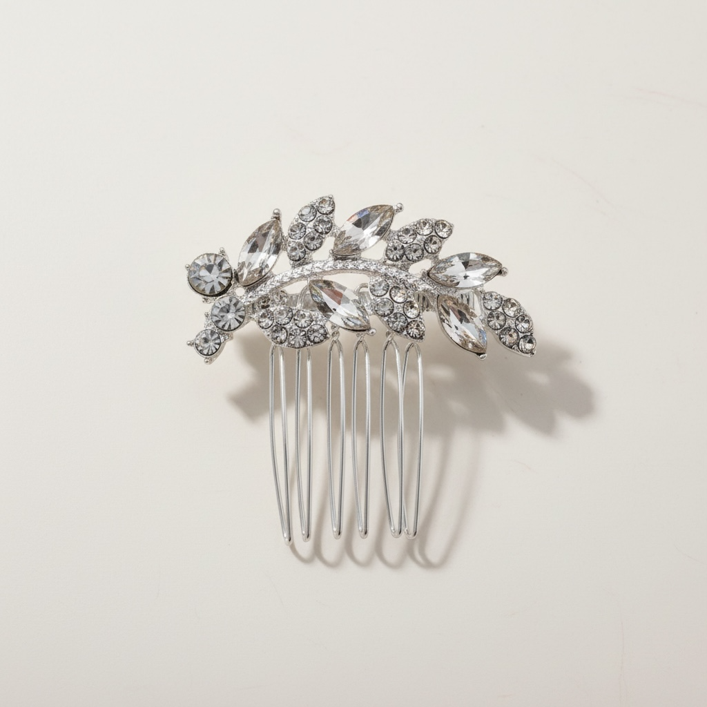 Hair accessory, ROMANCE | Ava silver-tone bun decoration