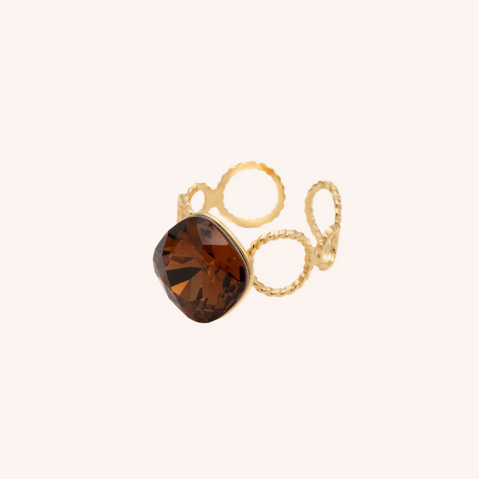 BOHM PARIS | Bague Dasia - red Swarovski® ring