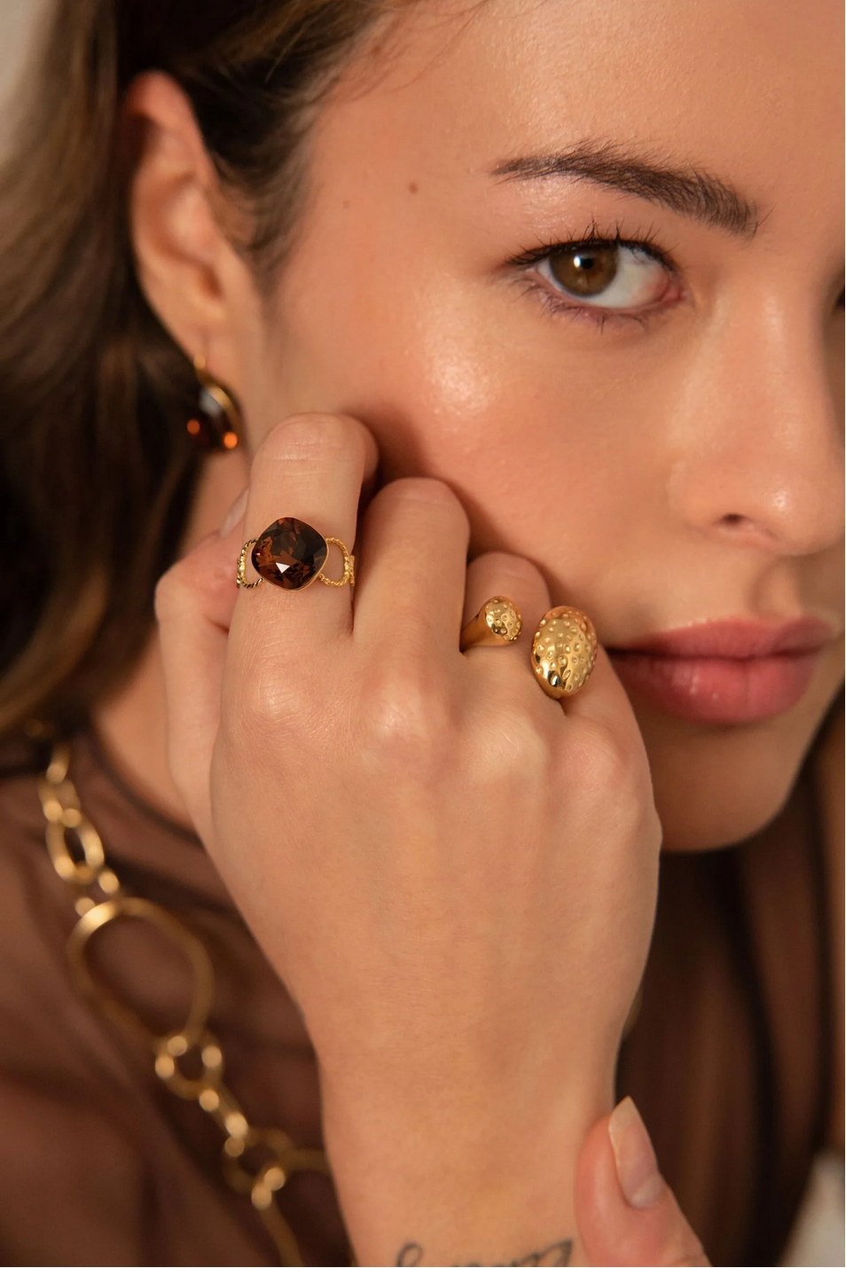 BOHM PARIS | Bague Dasia - red Swarovski® ring