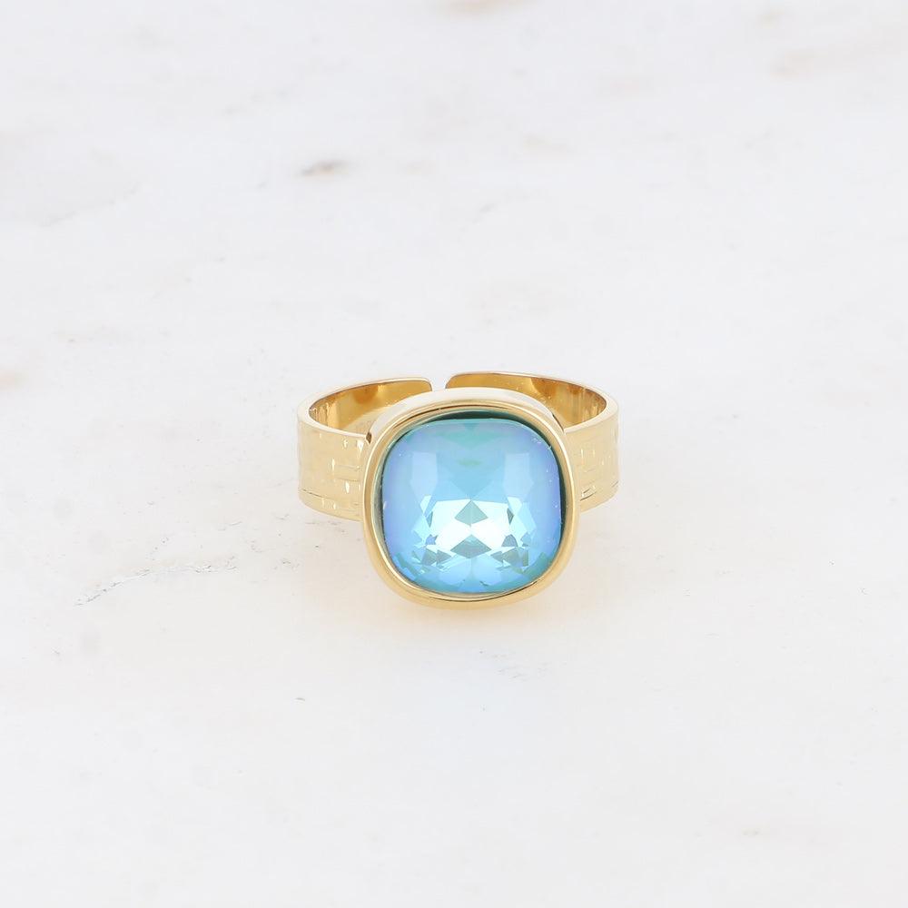 BOHM PARIS | Bague Sivaria -opaali sininen kirurginterässormus