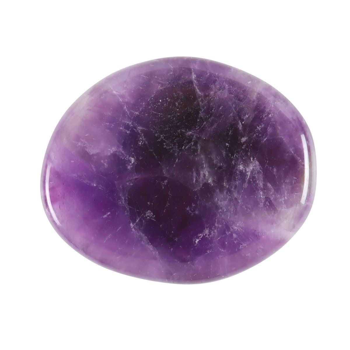 Stay Calm Amethyst -ametisti kämmenkivi "pysy tyynenä"