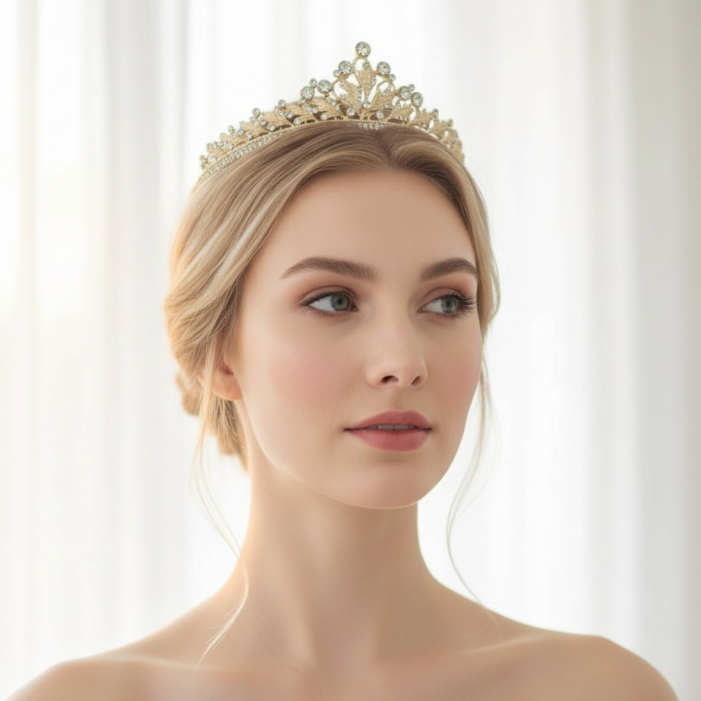 ROMANCE, Serafina -kullanvärinen tiara kirkkailla kivillä