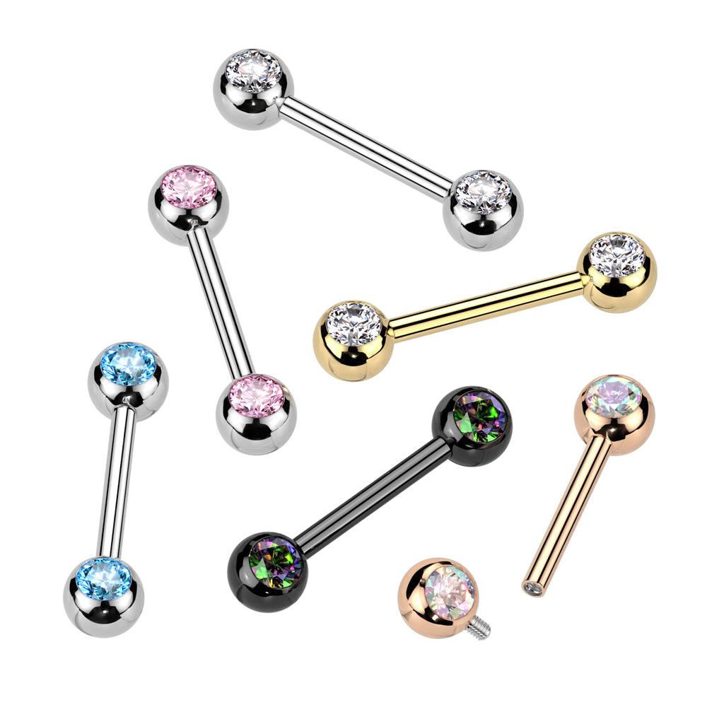Nännikoru, Titanium Nipple Barbell -turkoosi titaaninen nännitappi