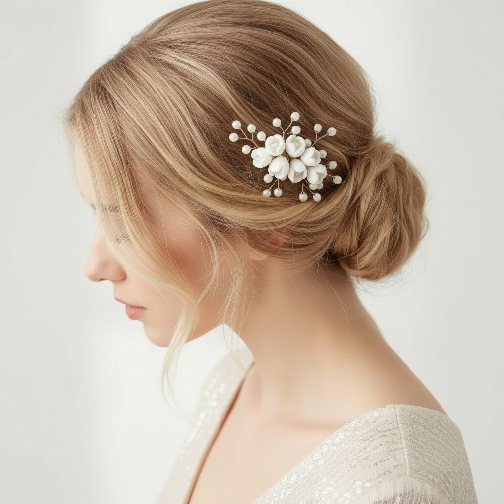 Hair ornament|ROMANCE, Sara -stylable gold-colored hair ornament each