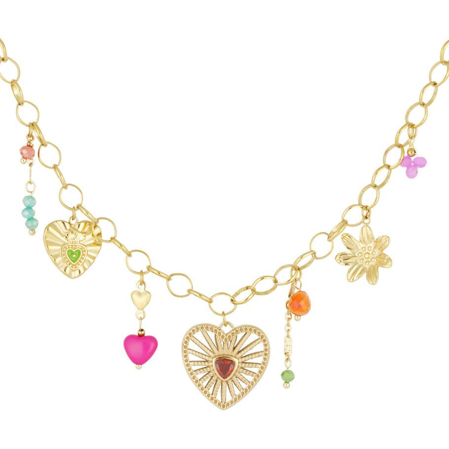 FRENCH RIVIERA | Sparkle Story – mascot necklace made of surgical steel 