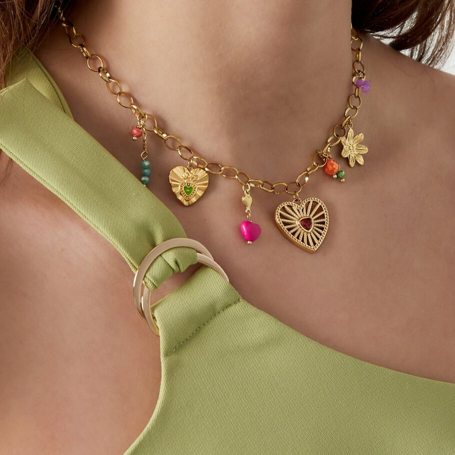FRENCH RIVIERA | Sparkle Story – mascot necklace made of surgical steel 